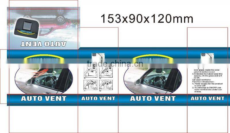 0.2W Solar Power Car Air Cooler Fan