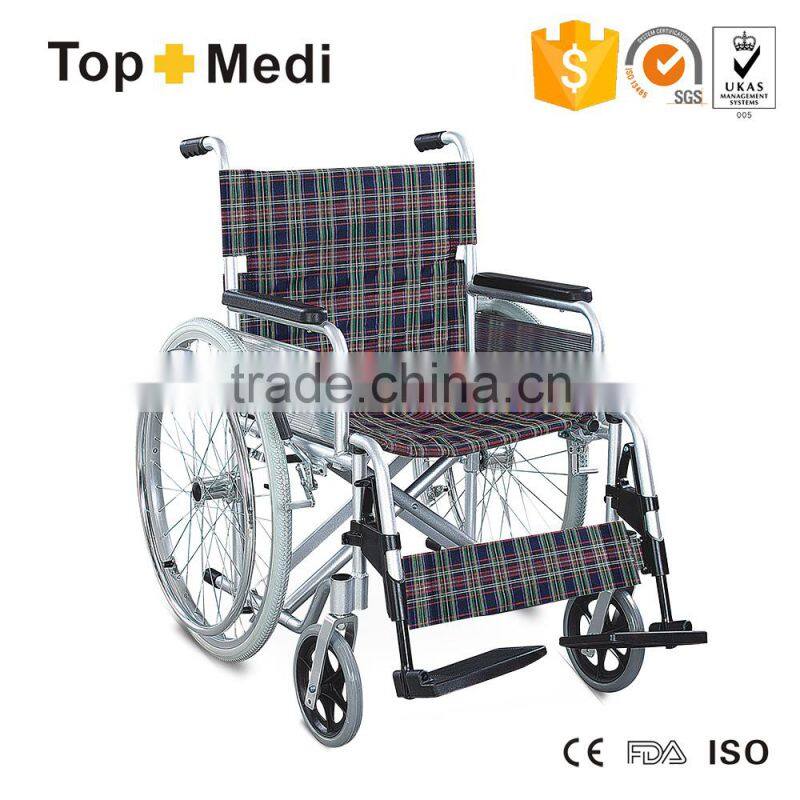 Topmedi foldable lightweight manual wheelchair for junior children