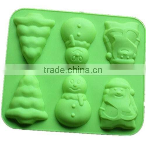 10113Christmas shaped silicone chocolate mould and mold