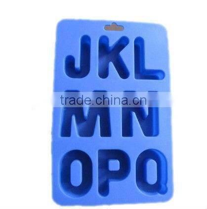 new arrive letter shape silicone ice cube tray