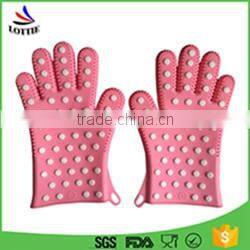 Hot sale kitchen waterproof silicone oven gloves heat resistant silicon gloves for cooking/silicone mitts