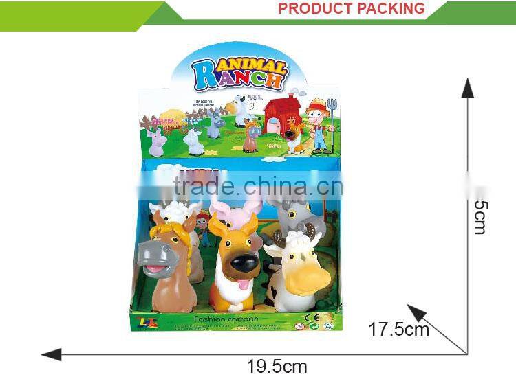 wholesale Kids toys soft rubber animal toys for kids