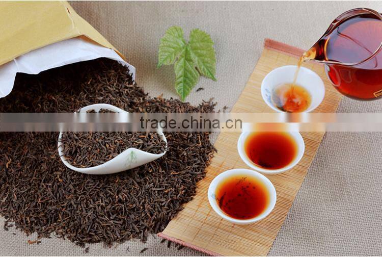 Wholesale mellow taste weight lose loose puerh tea highly welcomed detox tea Yunnan famous ripe royal puer tea