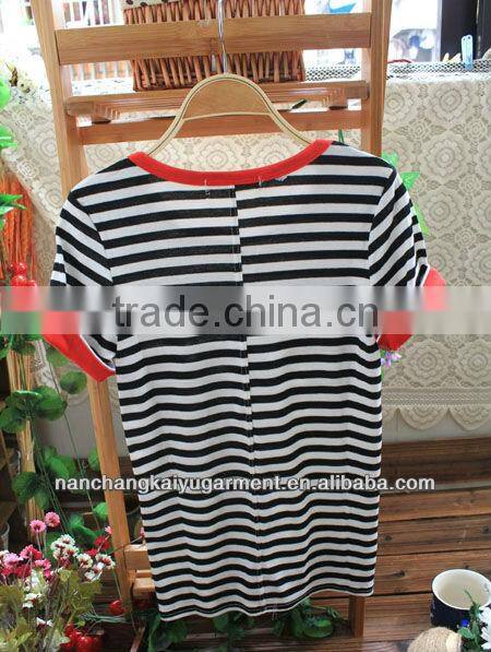 cheap price striped womens t shirts