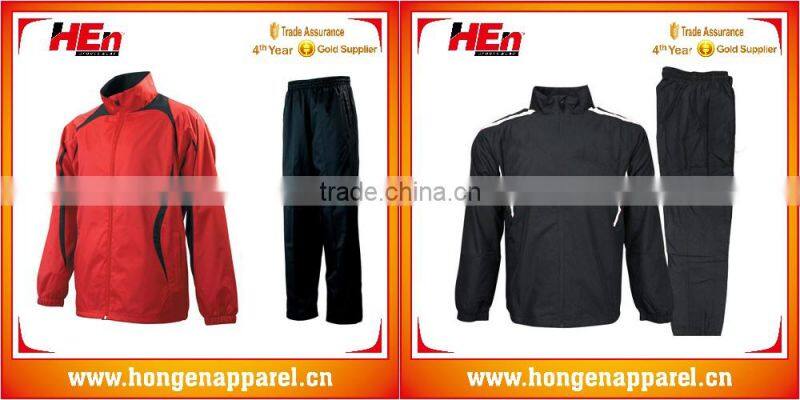 Hongen apparel best price OEM Service embroider logo tracksuits
