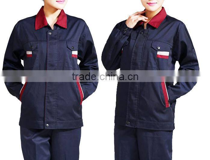 2016 wholesale OEM industrial unisex workwear factory uniform