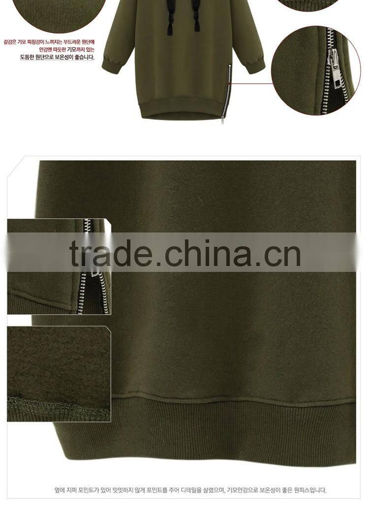 2017 NEW style top trend long line hoodie fashion sweatershirt