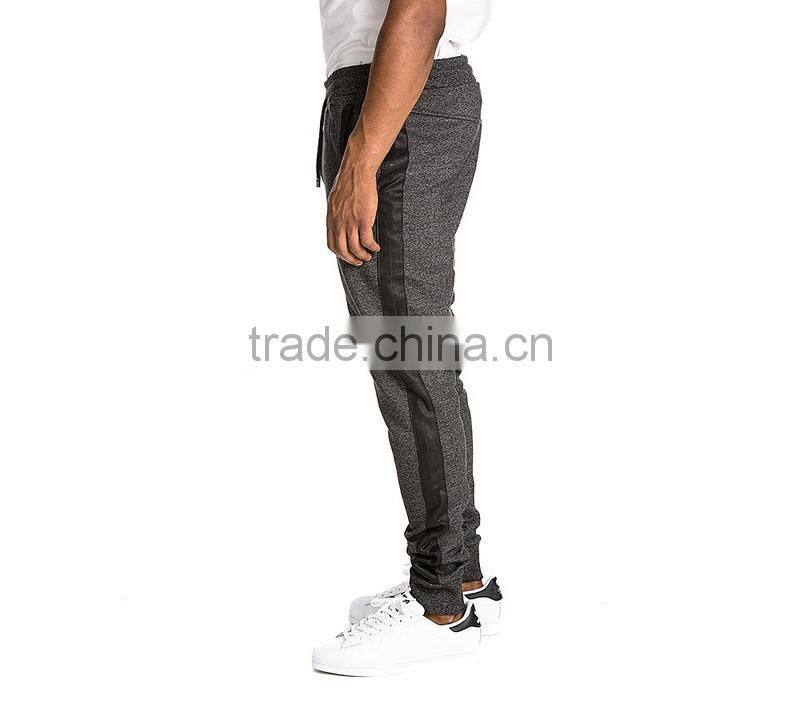 heathered gray brushed jersey mens new design joggers