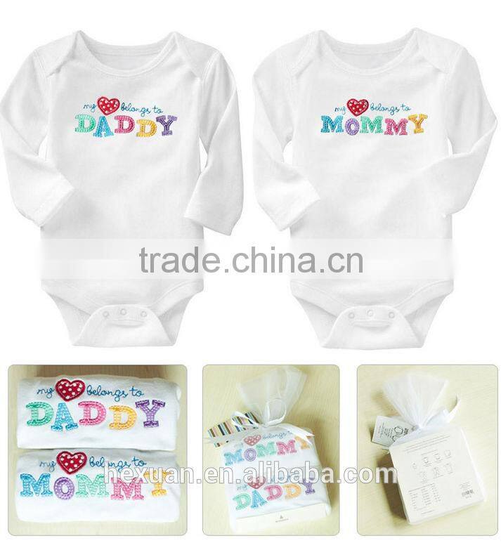 2 pcs long-sleeve Baby romper set, newborn baby gift set ,baby clothing set