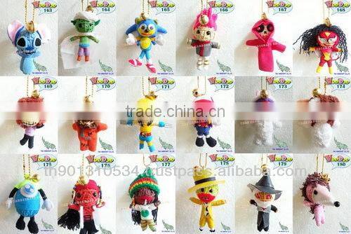 Handmade Keychains Keyrings Voodoo Doll String Accessories bag Gifts