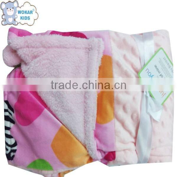Wholesale soft touch baby warm blanket
