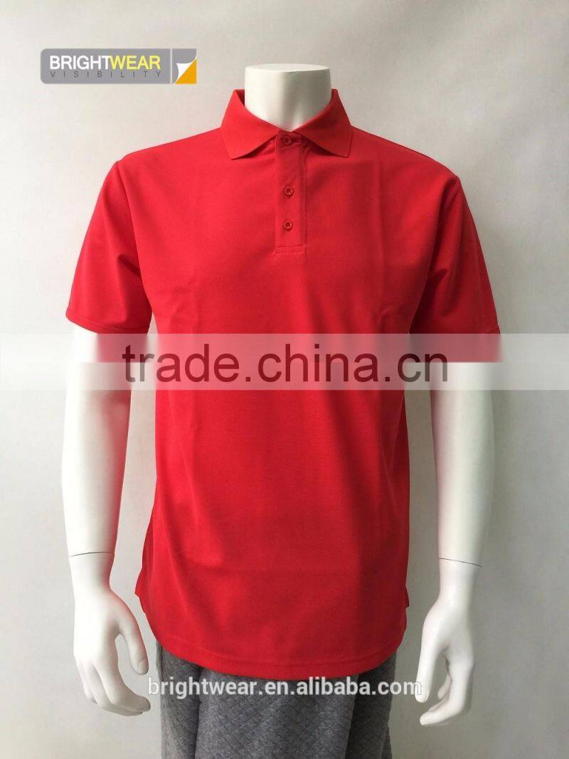100% cotton pique fabric unifom polo shirt with contrast color for girls
