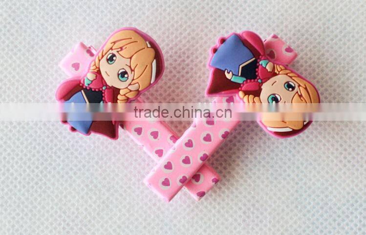frozen cartoon characters decorative wide hairgrips for girls