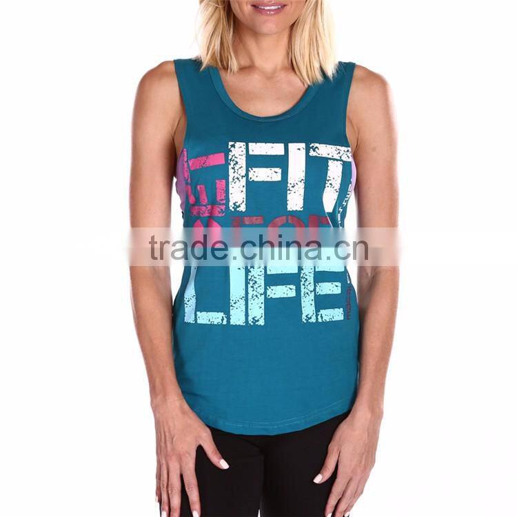 2016 Guangzhou Summer Factory OEM Fancy Design 100% Polyester Casual Women Cami Top