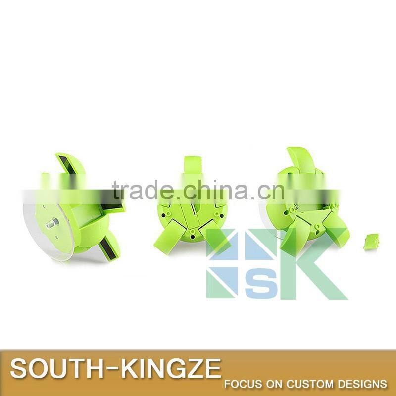 Green Color Open/Close Leg Flower Shape Solar Power Necklace Display Stand