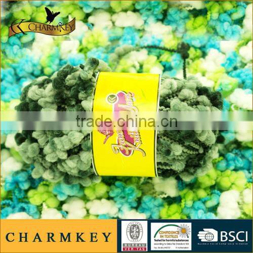 knitting pompom yarn