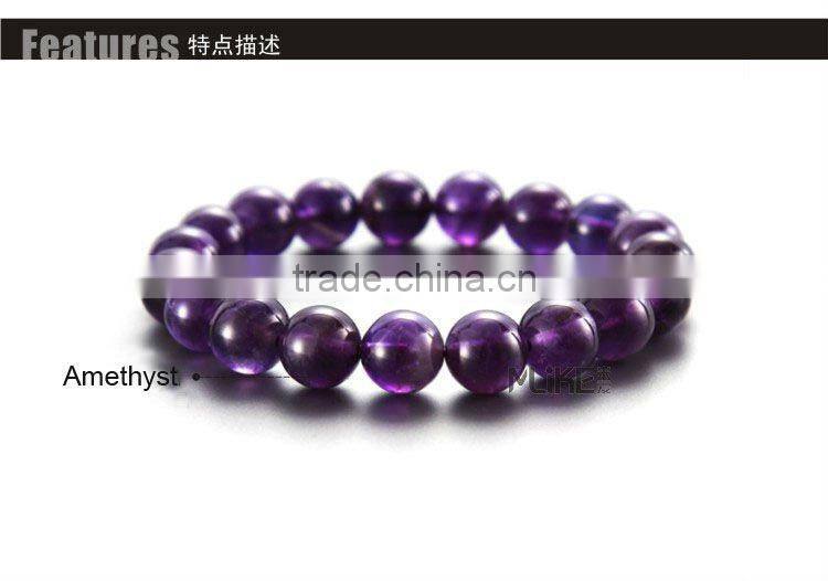 925 silver bracelet with Natural Amethyst M3016