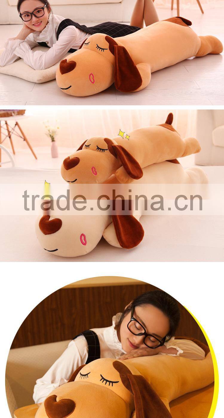 Cute dog plush toy puppy pet for kids play or can be cushion pillow home decroation