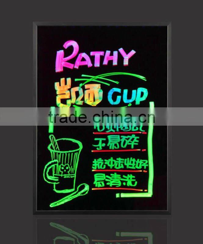 Outdoor&indoor LED writing board for sales/ high quality advertising board