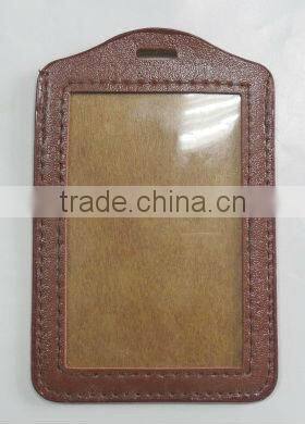 visiting necklace metal business pu plastic id card holder