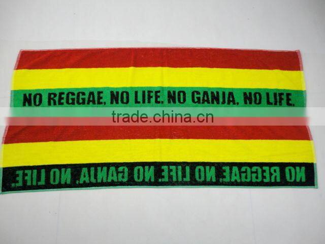 100 % cotton yarn dyed jacquard gym towels