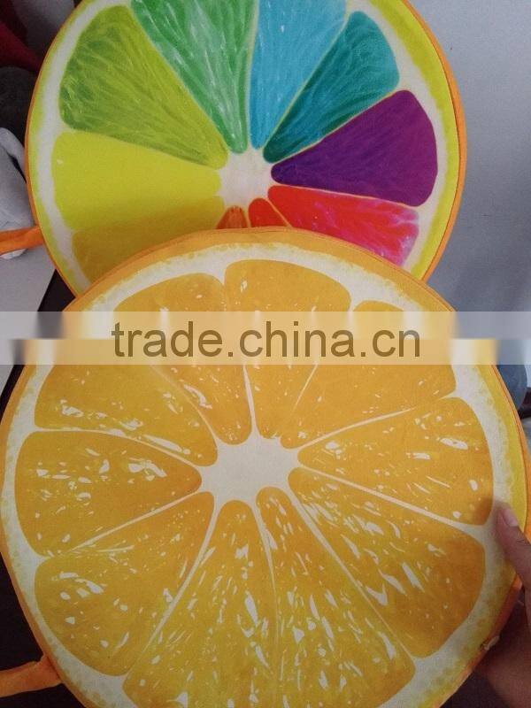 Creative Round fruits Wood cushion pillow, seat cushion, plush pillow