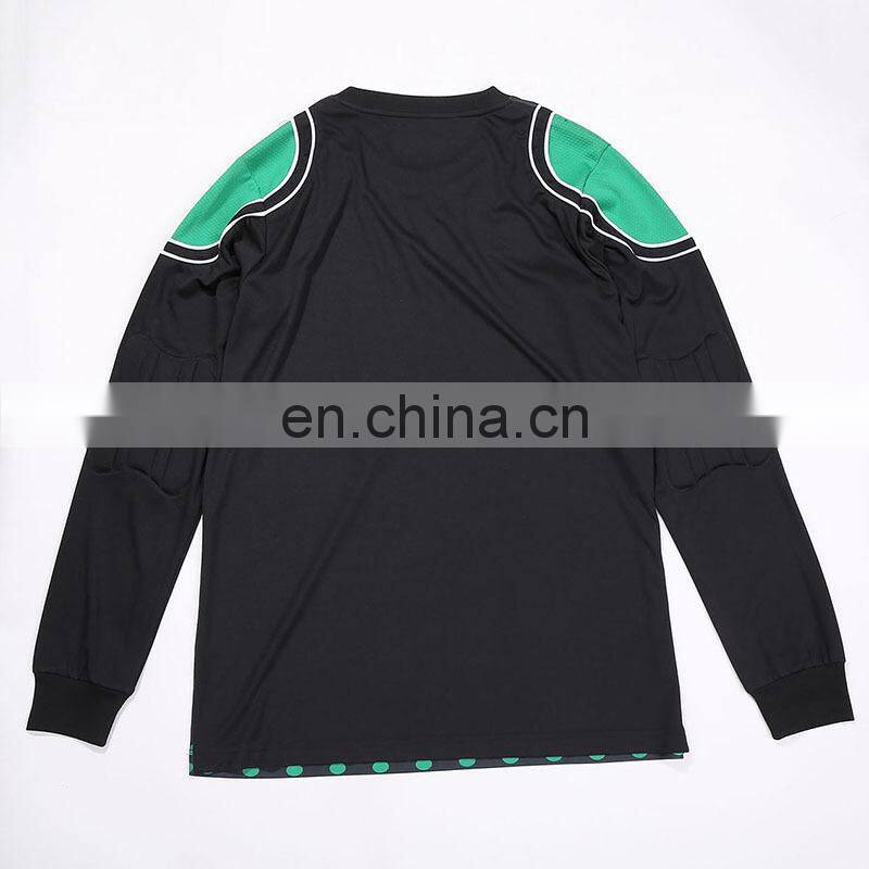 Long Sleeves Custom Black Soccer Referee Jersey