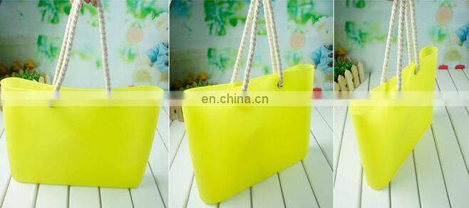 2017colorful silicone bag hot sale silicone beach bag for ladies