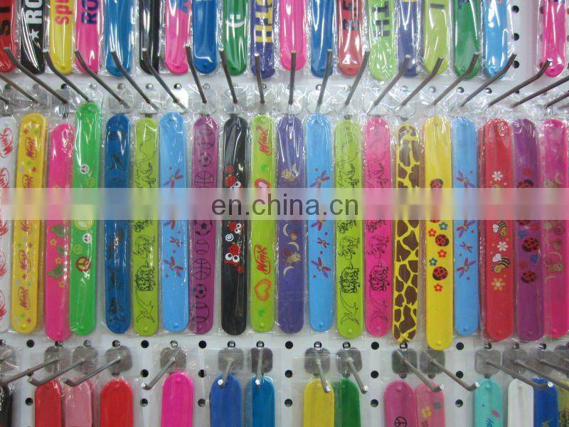 CG-BR334-1 Hot sale halloween silicone rubber slap bracelet