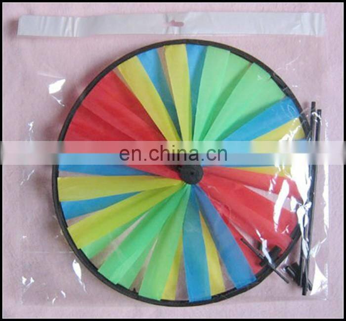 Big size Rainbow color ribbon Round style pinwheel