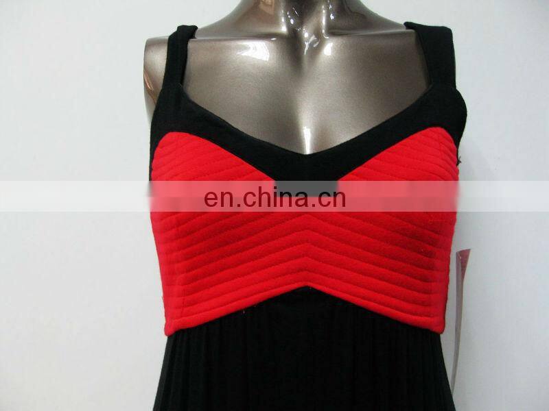 High quality strap design empire waist ladies knitted uk dress