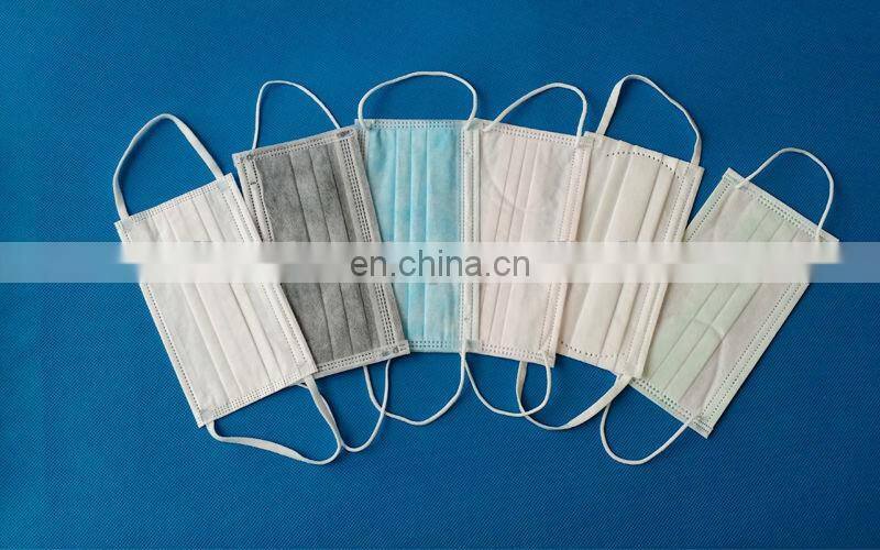 Blue round ear loop 3ply Medical disposable nonwoven face mask