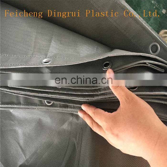Singapore /Thailand/Japan Market Fireproof And Sunshade PVC Mesh Sheet For Construction