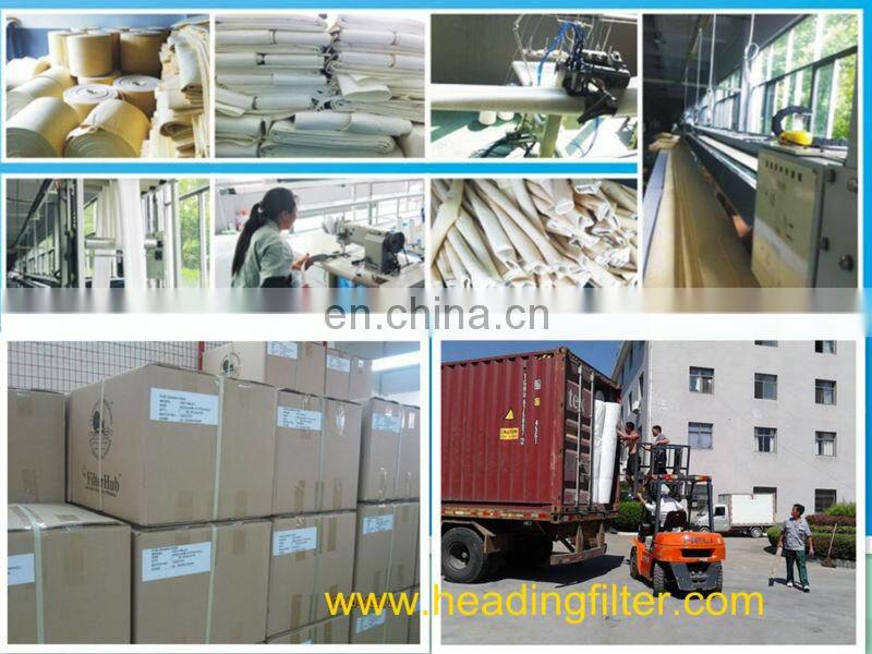 Polyimide/P84 needle punched nonwoven felt for dust collector