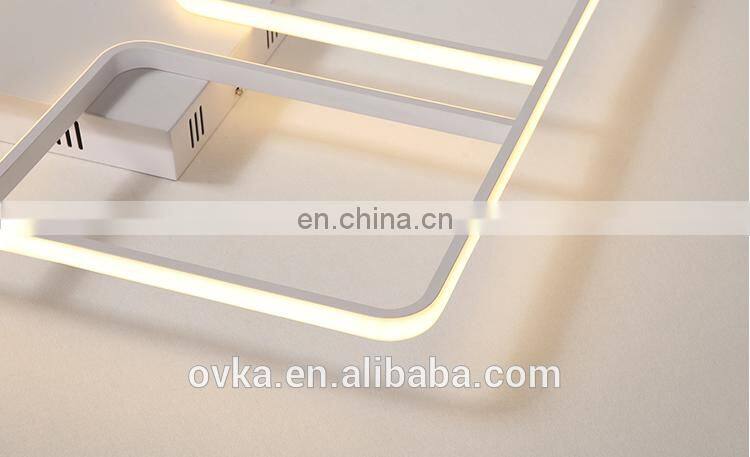 Modern simple square dimmable bedroom light led ceiling light
