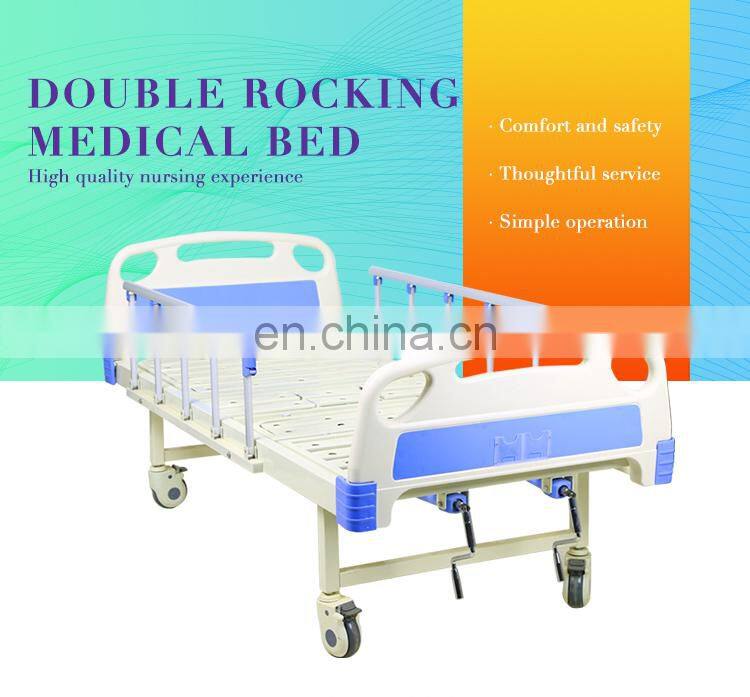 Medical Adjustable Metal Frame Elderly Care Home Nursing Bed For Disabled