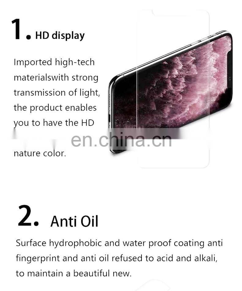 New hot-selling surface mobile phone screen for iPhone 6/7/8/11 pro max tempered glass screen protector Phone film