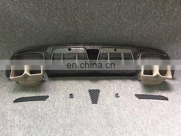 C63 w205 brabas carbon finber parts full set with carbon finber front lip diffuser and muffler tips and carbon rear wing