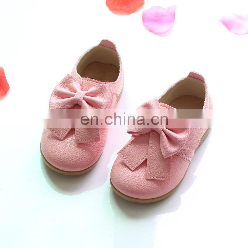 Casual Children Shoes Candy Color Girls Princess Autumn New Fashion Bowknot Baby Sneakers Kids Soft Single