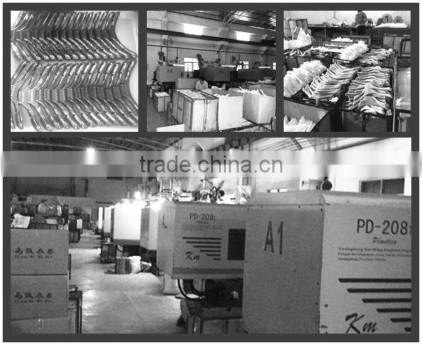 plastic rubber coated hanger top and bottom dress hanger with clips