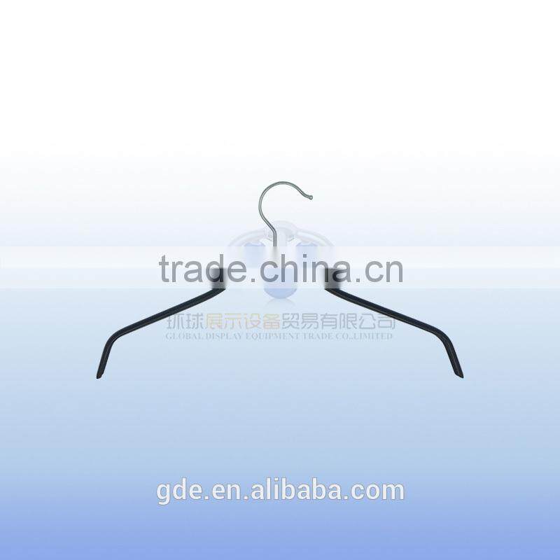 Black PVC coated clothes hanger with best price