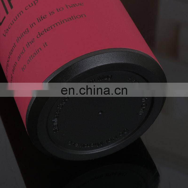 Custom logo Double Wall Vacuum filtered Stainless Steel Water Bottle