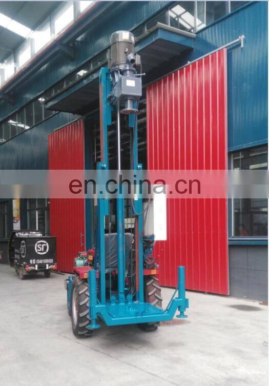 100m water well drilling rig ,tractor drilling machine with mud pump and all accessories