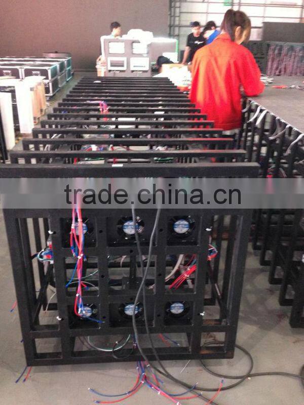 square pillar p10 indoor KTV hotel stage back full color LED square video screen