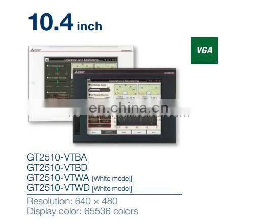 Mitsubishi Touch Screen GT2000 Series 10.4 Inch HMI GT2510-VTBA
