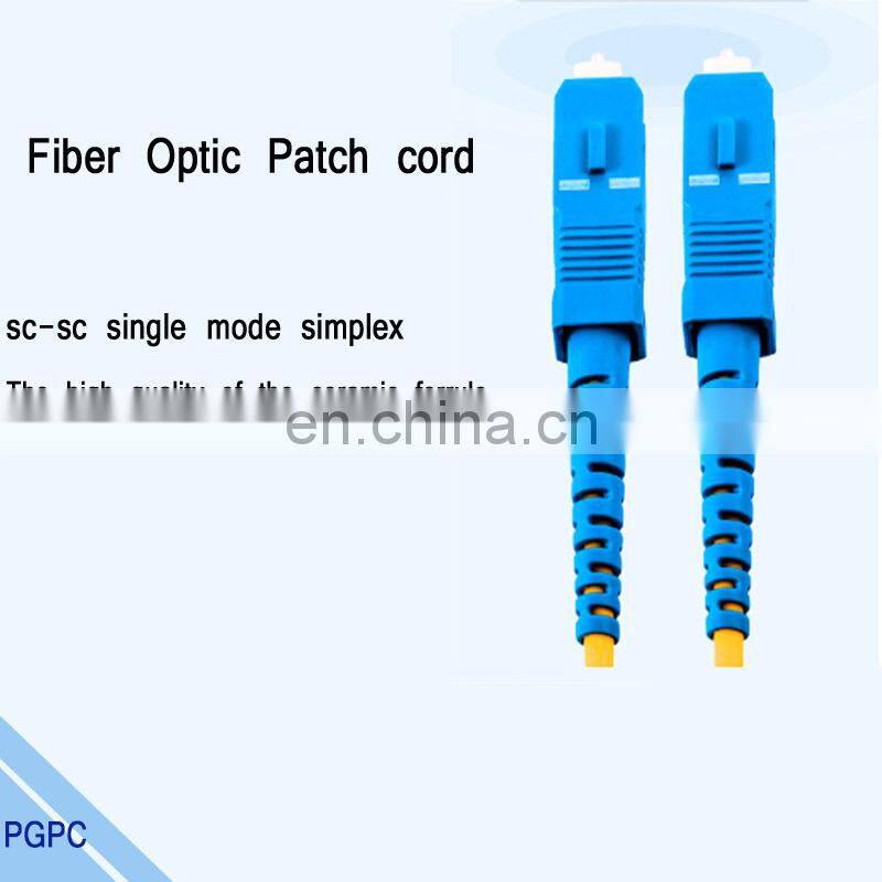 SC single mode Corning fiber 5 steps polished fiber optic patch cord