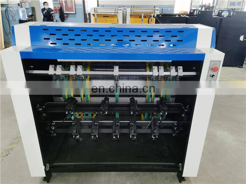 BG1200A Fully Automatic electronics cosmetics carton box Paperboard U V slot groove cutting Machine