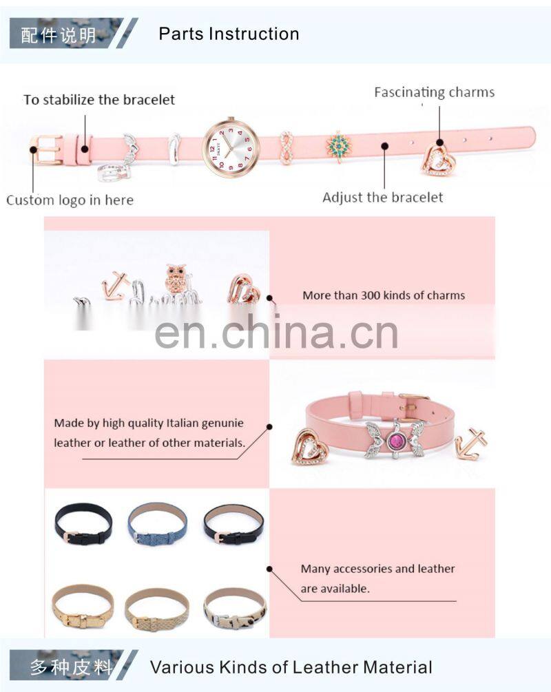 Wholesale Blue Soft Silicon Strap MOP Dial Girl Watches Luxury Charms Women Watch Custom Logo