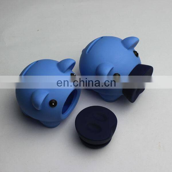 Cheap Unbreakable Wholesale Custom PVC Pig Shaped Money Saving Box Plastic Piggy Bank