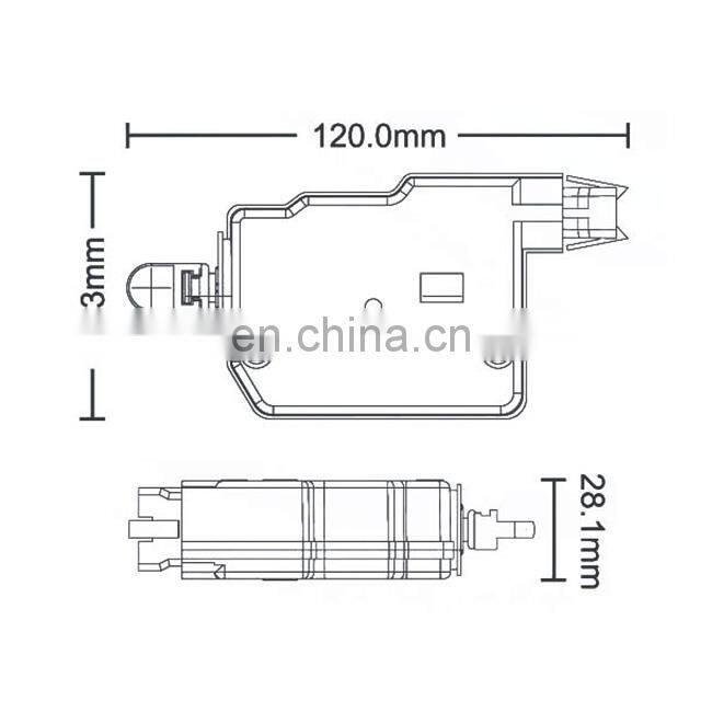High quality Power Auto Central Lock actuator for Hafei Lubao DC 12V CE auto parts accessories
